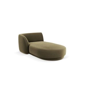 Sezlong living stanga 2 locuri, Miley, Micadoni Home, BL, 155x92x74 cm, catifea, verde imagine