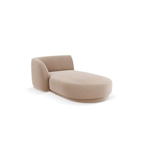 Sezlong living stanga 2 locuri, Miley, Micadoni Home, BL, 155x92x74 cm, catifea, cappuccino imagine