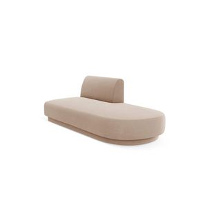 Modul canapea dreapta 2 locuri, Miley, Micadoni Home, BL, 158x85x74 cm, catifea, cappuccino imagine