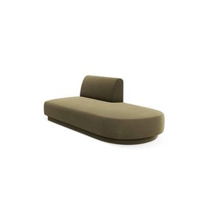 Modul canapea dreapta 2 locuri, Miley, Micadoni Home, BL, 158x85x74 cm, catifea, verde imagine