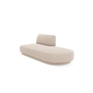 Modul canapea dreapta 2 locuri, Miley, Micadoni Home, BL, 158x85x74 cm, poliester chenille, bej imagine