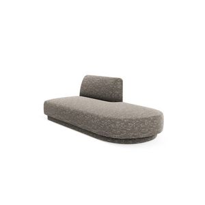 Modul canapea dreapta 2 locuri, Miley, Micadoni Home, BL, 158x85x74 cm, poliester chenille, gri imagine