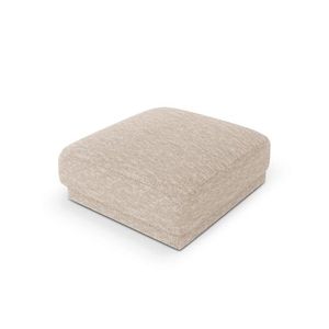 Taburet, Miley, Micadoni Home, BL, 85x85x42 cm, poliester chenille, bej imagine