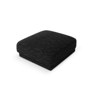 Taburet, Miley, Micadoni Home, BL, 85x85x42 cm, poliester chenille, negru imagine