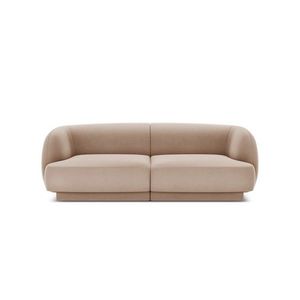 Canapea 2 locuri, Miley, Micadoni Home, BL, 184x85x74 cm, catifea, cappuccino imagine