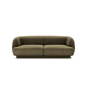 Canapea 2 locuri, Miley, Micadoni Home, BL, 184x85x74 cm, catifea, verde imagine