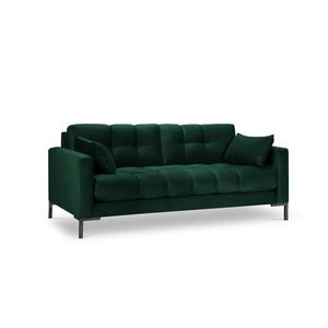 Canapea 2 locuri, Mamaia, Micadoni Home, BL, 152x92x75 cm, catifea, verde bottle imagine