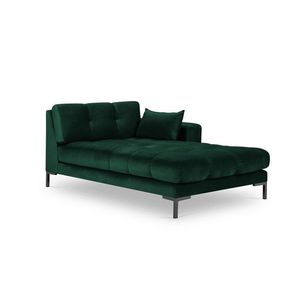 Sezlong living dreapta 1 loc, Mamaia, Micadoni Home, BL, 185x102x75 cm, catifea, verde bottle imagine