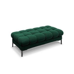 Bancheta 2 locuri, Mamaia, Micadoni Home, BL, 62x133x41 cm, catifea, verde bottle imagine