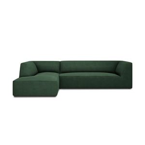 Coltar stanga 4 locuri, Ruby, Micadoni Home, BL, 273x180x69 cm, poliester, verde imagine