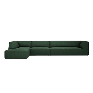 Coltar stanga 5 locuri, Ruby, Micadoni Home, BL, 366x180x69 cm, poliester, verde imagine