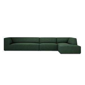 Coltar dreapta 5 locuri, Ruby, Micadoni Home, BL, 366x180x69 cm, poliester, verde imagine