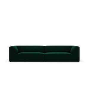 Canapea 4 locuri, Ruby, Micadoni Home, BL, 302x93x69 cm, catifea, verde bottle imagine