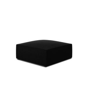 Taburet, Ruby, Micadoni Home, BL, 93x93x40 cm, catifea, negru imagine