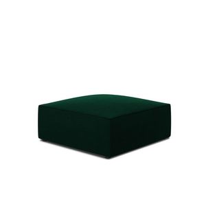 Taburet, Ruby, Micadoni Home, BL, 93x93x40 cm, catifea, verde bottle imagine