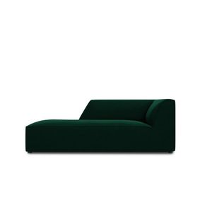 Sezlong living stanga 1 loc, Ruby, Micadoni Home, BL, 180x93x69 cm, catifea, verde bottle imagine