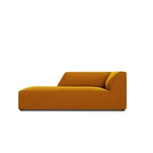 Sezlong living stanga 1 loc, Ruby, Micadoni Home, BL, 180x93x69 cm, catifea, galben imagine