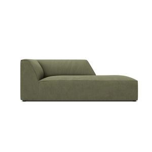 Sezlong living dreapta 1 loc, Ruby, Micadoni Home, BL, 180x93x69 cm, velur, verde imagine