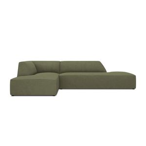 Coltar stanga 4 locuri, Ruby, Micadoni Home, BL, fara cotiera, 273x180x69 cm, velur, verde imagine