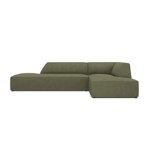 Coltar dreapta 4 locuri, Ruby, Micadoni Home, BL, fara cotiera, 273x180x69 cm, velur, verde imagine