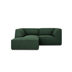 Coltar stanga 3 locuri, Ruby, Micadoni Home, BL, 186x180x69 cm, poliester, verde imagine