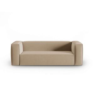 Canapea 3 locuri, Mackay, Cosmopolitan Design, 200x94x73 cm, catifea, bej sand imagine