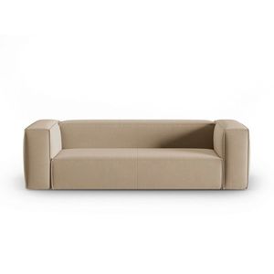 Canapea 4 locuri, Mackay, Cosmopolitan Design, 230x94x73 cm, catifea, bej sand imagine