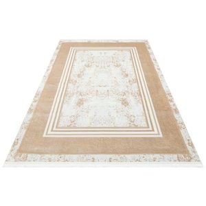 Covor de hol, St 17 Beige Xw , 80x150 cm, Poliester, Bej/Alb imagine