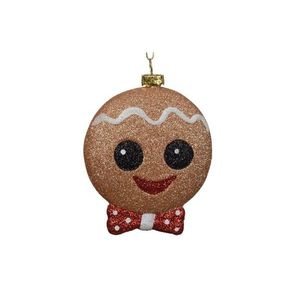 Glob Gingerbread Boy, Decoris, 8x3x9.1 cm, plastic, maro imagine