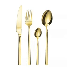 Set tacamuri 24 piese Como Gold, Ambition, inox, auriu imagine