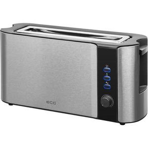 Prajitor de paine ECG ST 10630 inox , 1000 W, 2 felii, 6 niveluri rumenire imagine