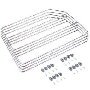 Set 4 separatoare pentru dulapuri si rafturi 8937711, cromate, 500x310 mm imagine