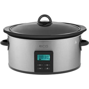 Oala electrica Slow cooker ECG PH 5510 Rider, 5.5 litri, 240 W, vas ceramic, timer, afisaj LED imagine