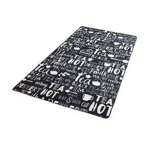 Covor bucatarie Hot Tea DJT, 80 x 150 cm, Negru imagine