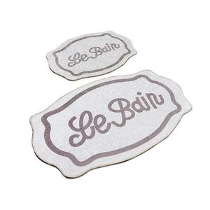 Set 2 Covorase baie Le Bain, 60 x 100 cm, 50 x 60 cm, Antiderapant, Bej imagine