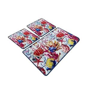 Set 3 Covorase baie Under, 60 x 100 cm, 50 x 60 cm, Antiderapant, Multicolor imagine