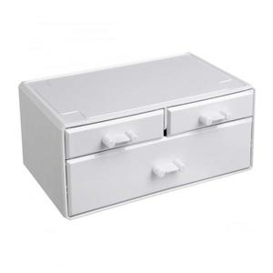 Organizator cosmetica/machiaj cu 6 sertare, Alb imagine