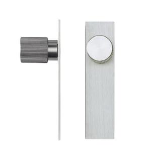 Buton pentru mobila Arpa Plate, finisaj otel inoxidabil, L: 100 mm imagine