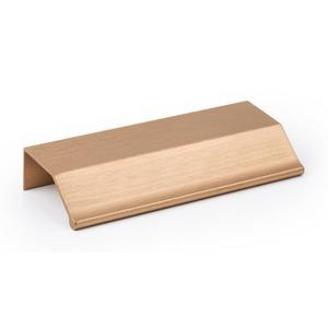 Maner pentru mobila Wing, finisaj alama cava periata, L: 100 mm imagine