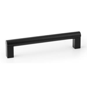 Maner pentru mobila Eto, finisaj negru mat/negru mat lacuit, L: 174.6 mm imagine