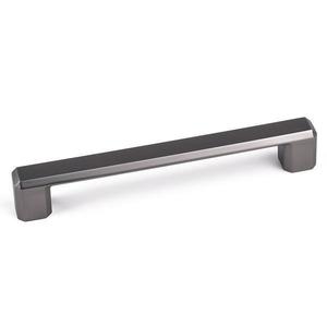 Maner pentru mobila Carli, finisaj negru gun metal CB, 160 mm imagine