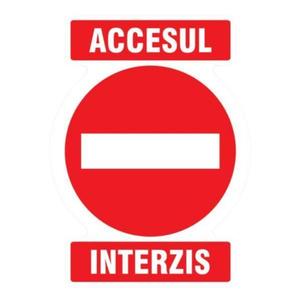 Sticker aventizare, Accesul interzis, 30x20 imagine