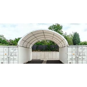 Acoperis Container 10x12 m - 120m² - gri - Corturi24 imagine