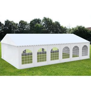 Cort Evenimente Professional XXL, PVC ignifug alb, 8x12 m - Corturi24 imagine