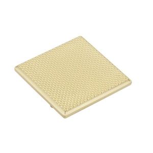 Buton patrat pentru mobila Caro, finisaj alama satin CB, 64x64x26 mm imagine