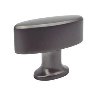 Buton pentru mobila Nadir, finisaj gri metal, 37x28 mm imagine