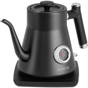 Fierbator electric ECG Forza 5000 Pour over Nero, 1200 W, 0.8 litri, otel inoxidabil, negru mat imagine