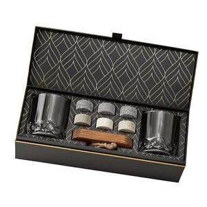 Set Whisky 2 pahare 200ml cu 6 cuburi pietre din granit pentru Whisky Edition imagine