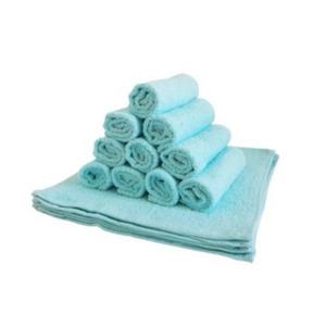 Set 10 prosoape pentru bucatarie, 30x30 cm, 100% bumbac, Bleu Ciel imagine