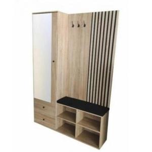 Set mobilier hol cu oglinda, Bahama, 128.5x30x190 cm, UnicSpot imagine